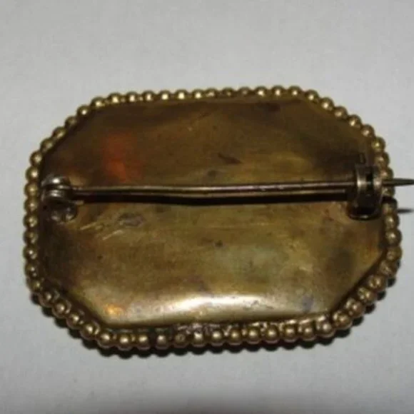 Victorian Pietra Dura Pin